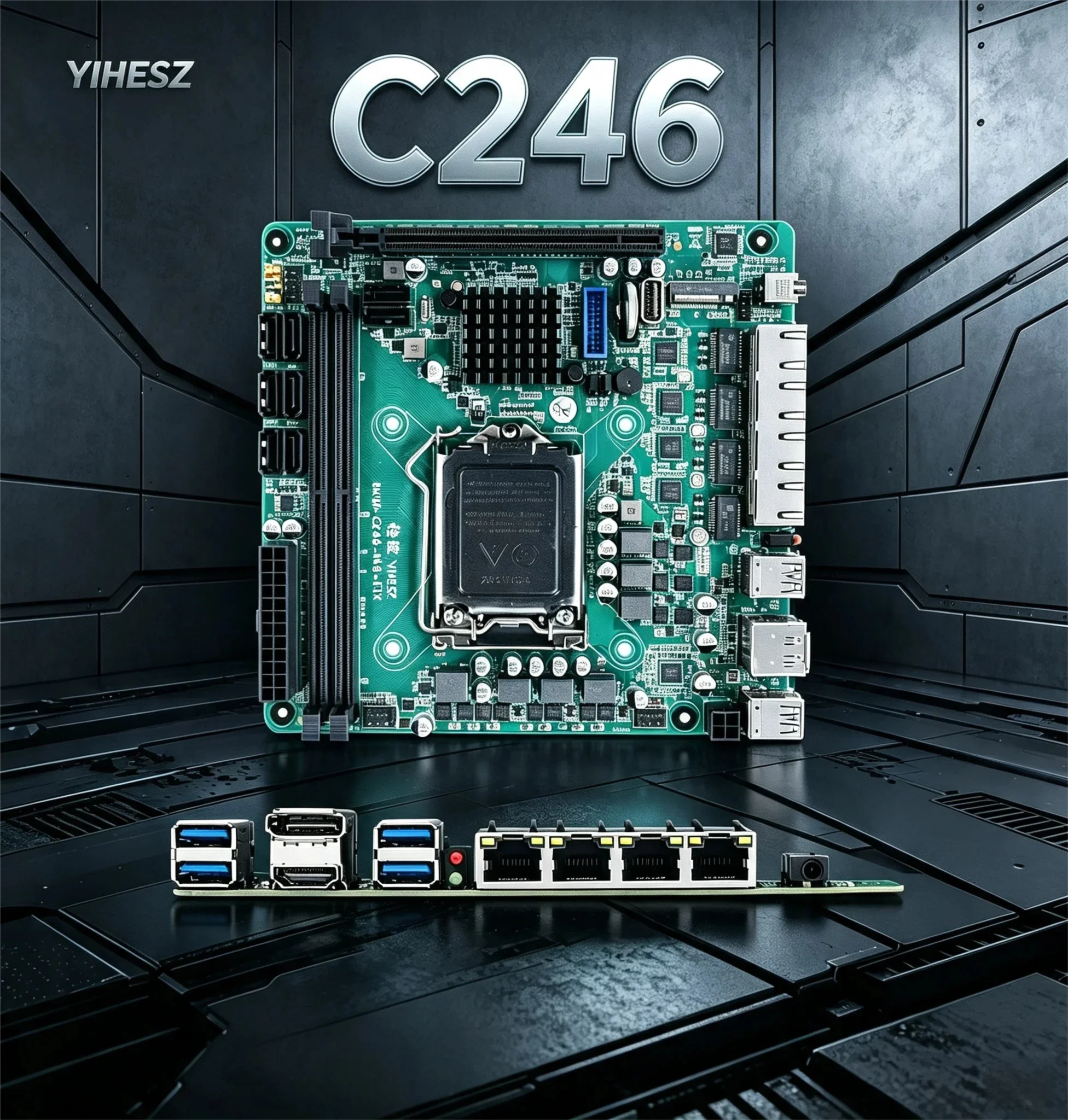 Nas Motherboard 8 Sata Mini Itx - Placa Base C246 ITX NAS Compatible