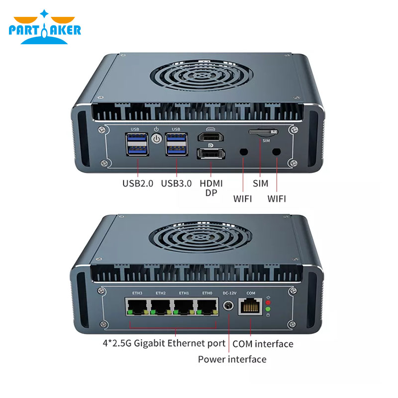 Pfsense Firewall Router 2.5G 4 I226 - Mini PC sin ventilador Intel I3-1115G4