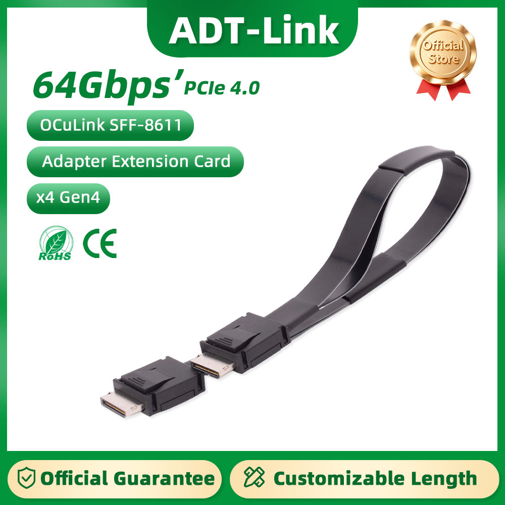 Oculink Egpu Mini Pc - ADT-Link PCI-E 4,0 X4 SFF-8611 Cable