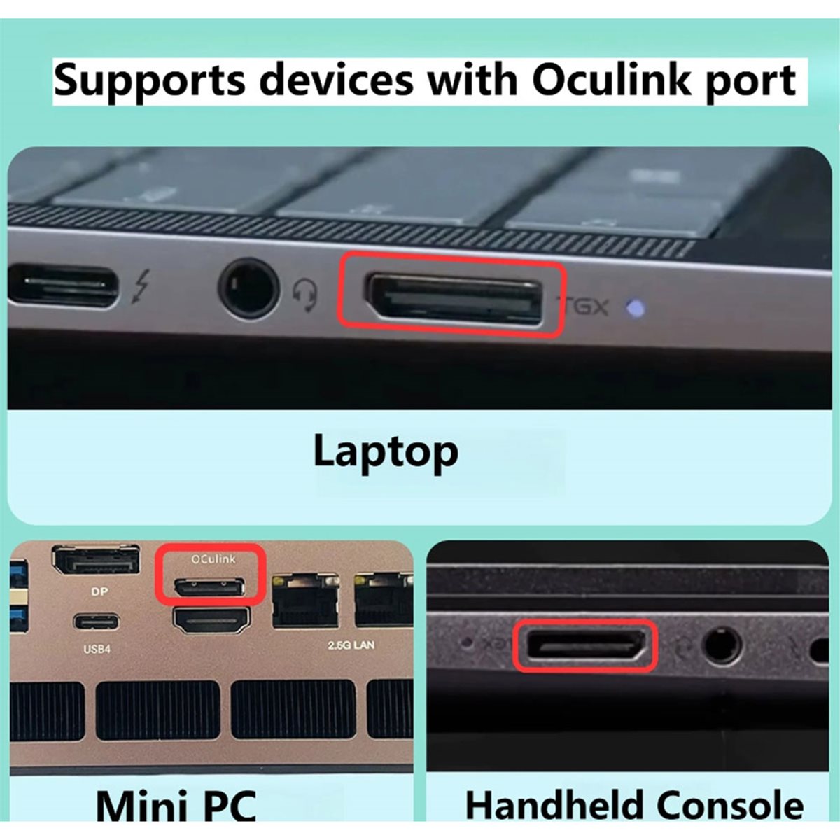 Oculink Egpu Mini Pc - NUEVO~Base de Tarjeta Gráfica Oculink EGPU