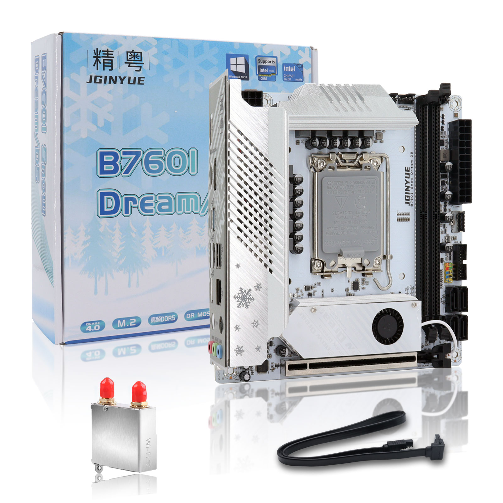 Lga1700 Itx Motherboard Ddr5 - Placa base JGINYUE B760 Mini ITX