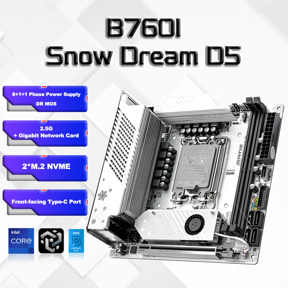 Lga1700 Itx Motherboard Ddr5 - Placa base B760i ARGB WIFI DDR5,