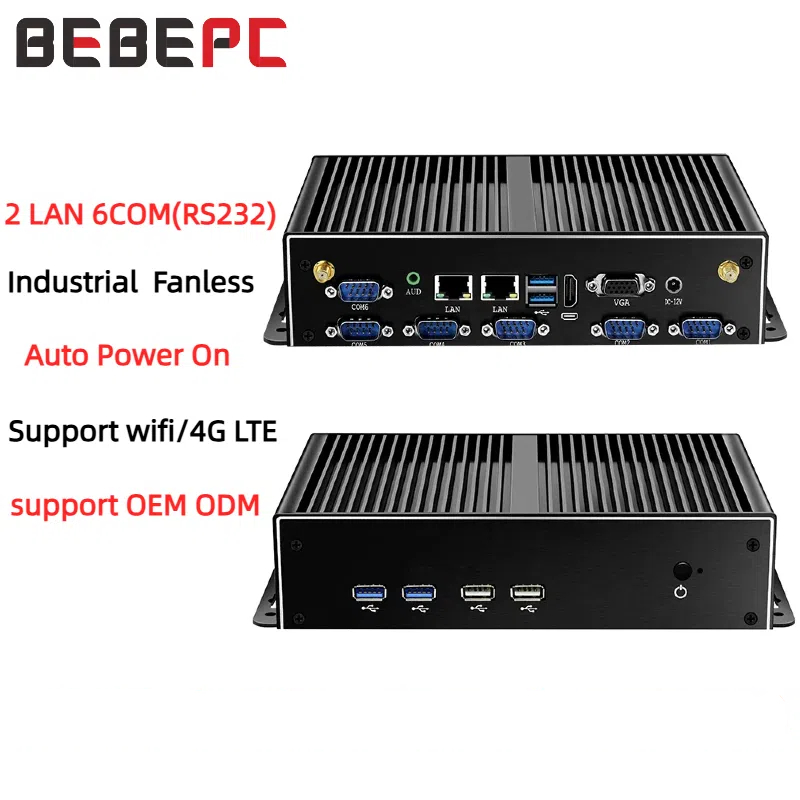 Fanless Industrial Pc Rs485 Core I7 - Mini PC Industrial sin ventilador LAN