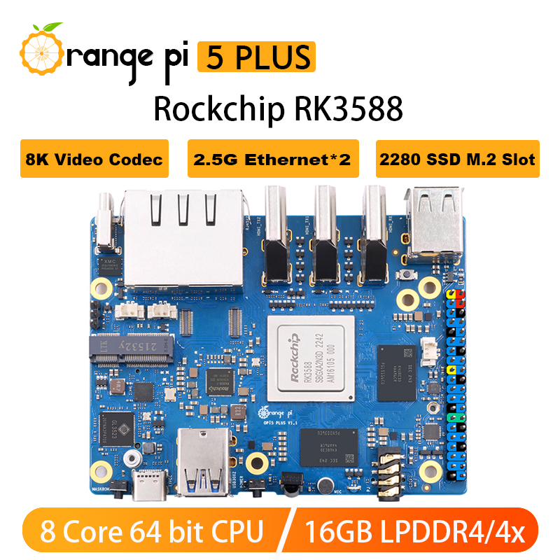 AvaCore Orange Pi 5 Plus 16GB  - Orange Pi 5 Plus 16Gb reseña y precio