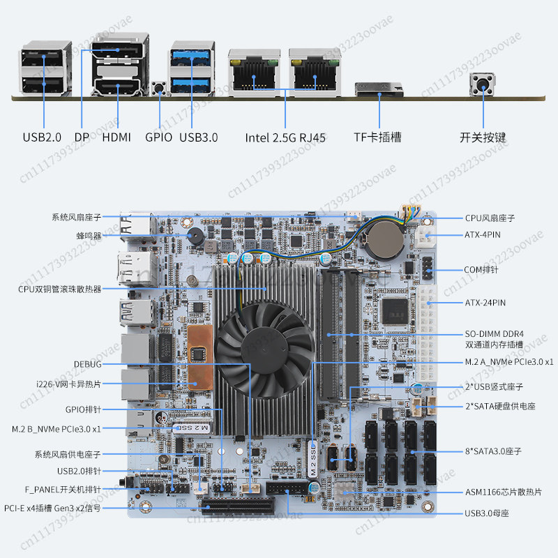 Placa Base NAS Df de 8 Bahías, - Nas Motherboard 8 Sata Mini Itx reseña y precio