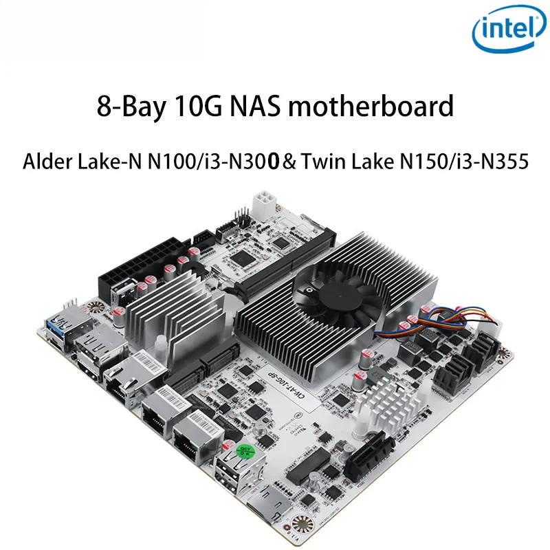 Placa base ITX de 8 bahías 10G - Nas Motherboard 8 Sata Mini Itx reseña y precio