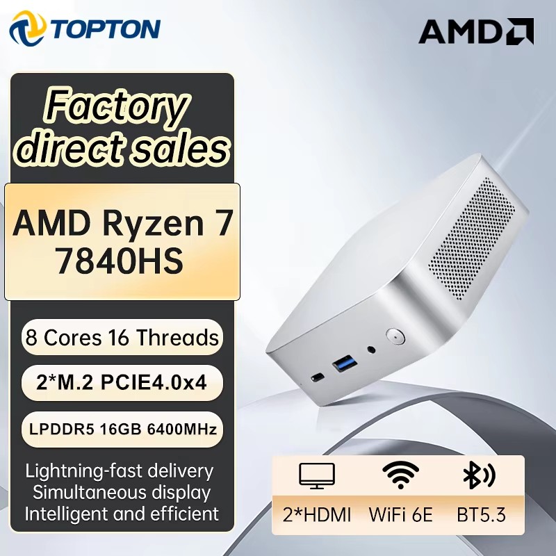 Mini PC Portátil para Juegos T - Amd Ryzen 7 7840Hs Mini Pc reseña y precio