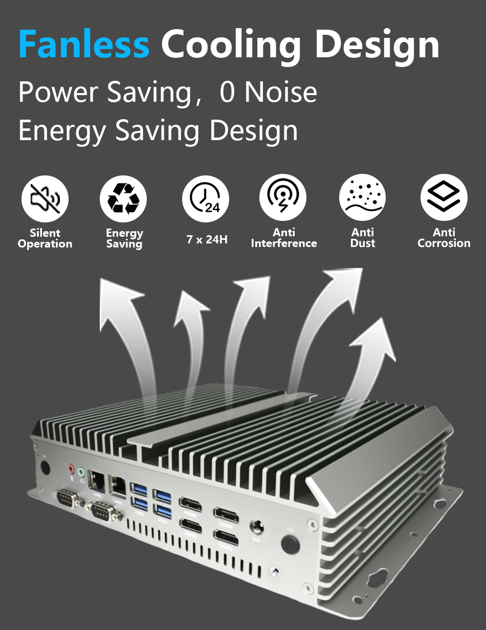 Mini PC Industrial sin Ventila - Fanless Industrial Pc Rs485 Core I7 reseña y precio