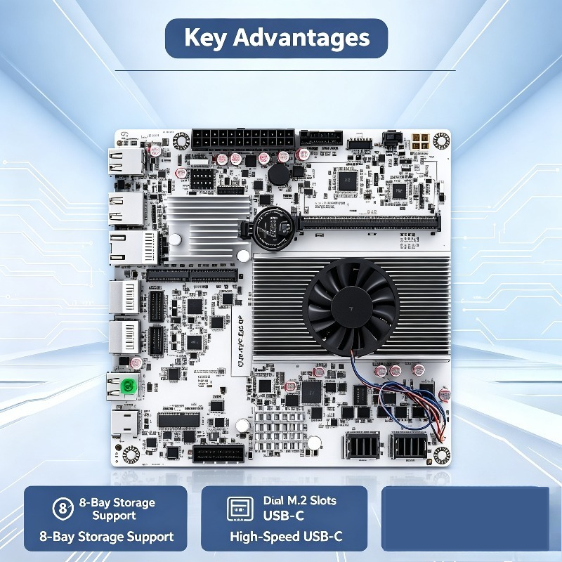 Placa Base Mini ITX NAS con N1 - Nas Motherboard 8 Sata Mini Itx reseña y precio