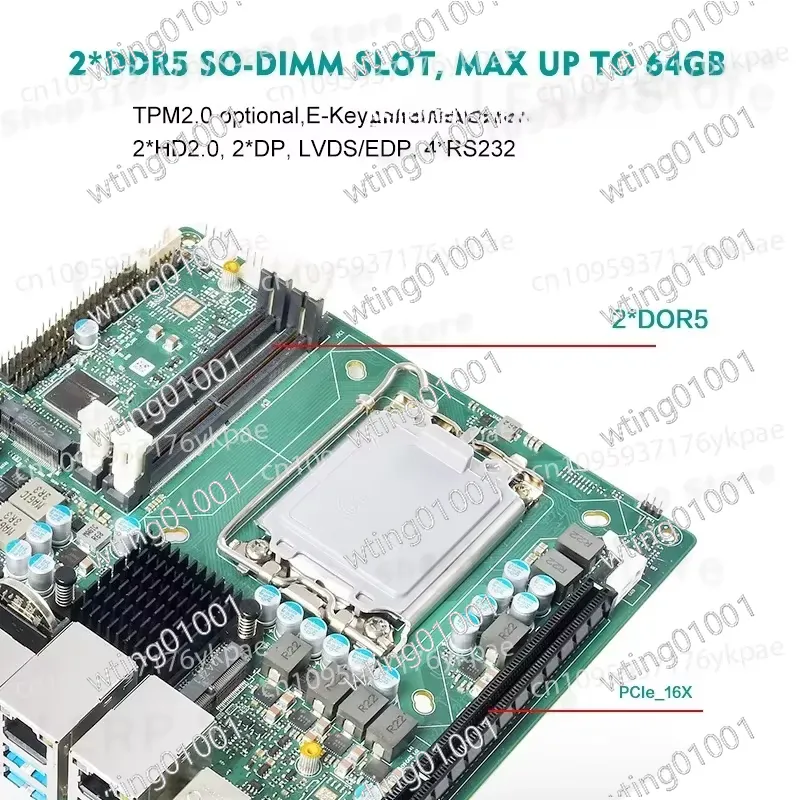 Placa base Mini ITX de 13.ª ge - Lga1700 Itx Motherboard Ddr5 reseña y precio