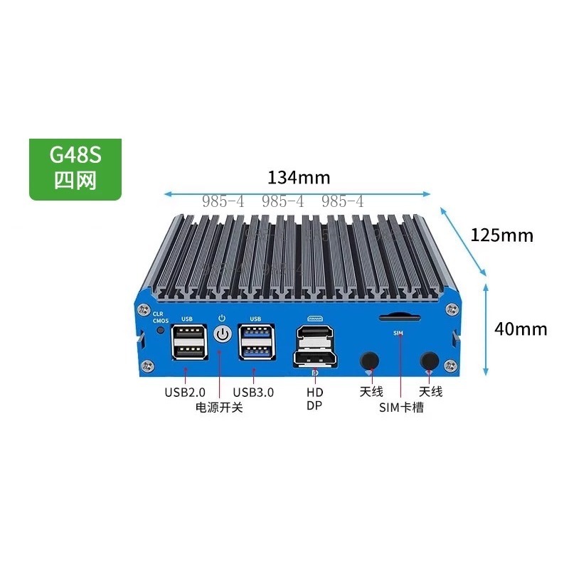 Mini PC Router G48S N100 con D - Pfsense Firewall Router 2.5G 4 I226 reseña y precio