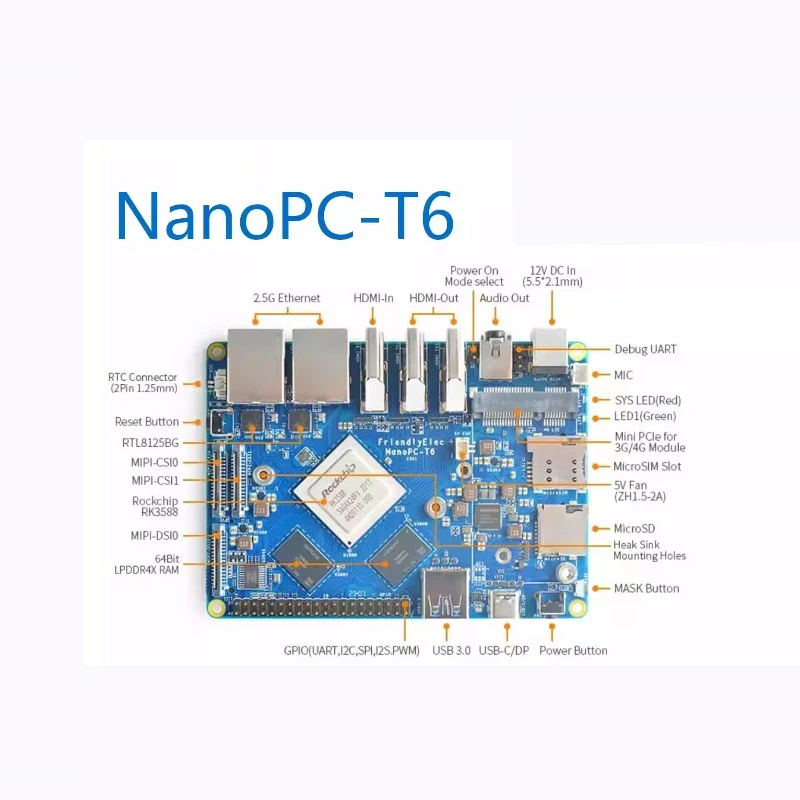 Placa de Desarrollo VoltSNanop - Rockchip Rk3588 Development Board reseña y precio